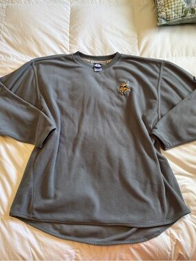 Minnesota Vikings Grey Fleece Pullover